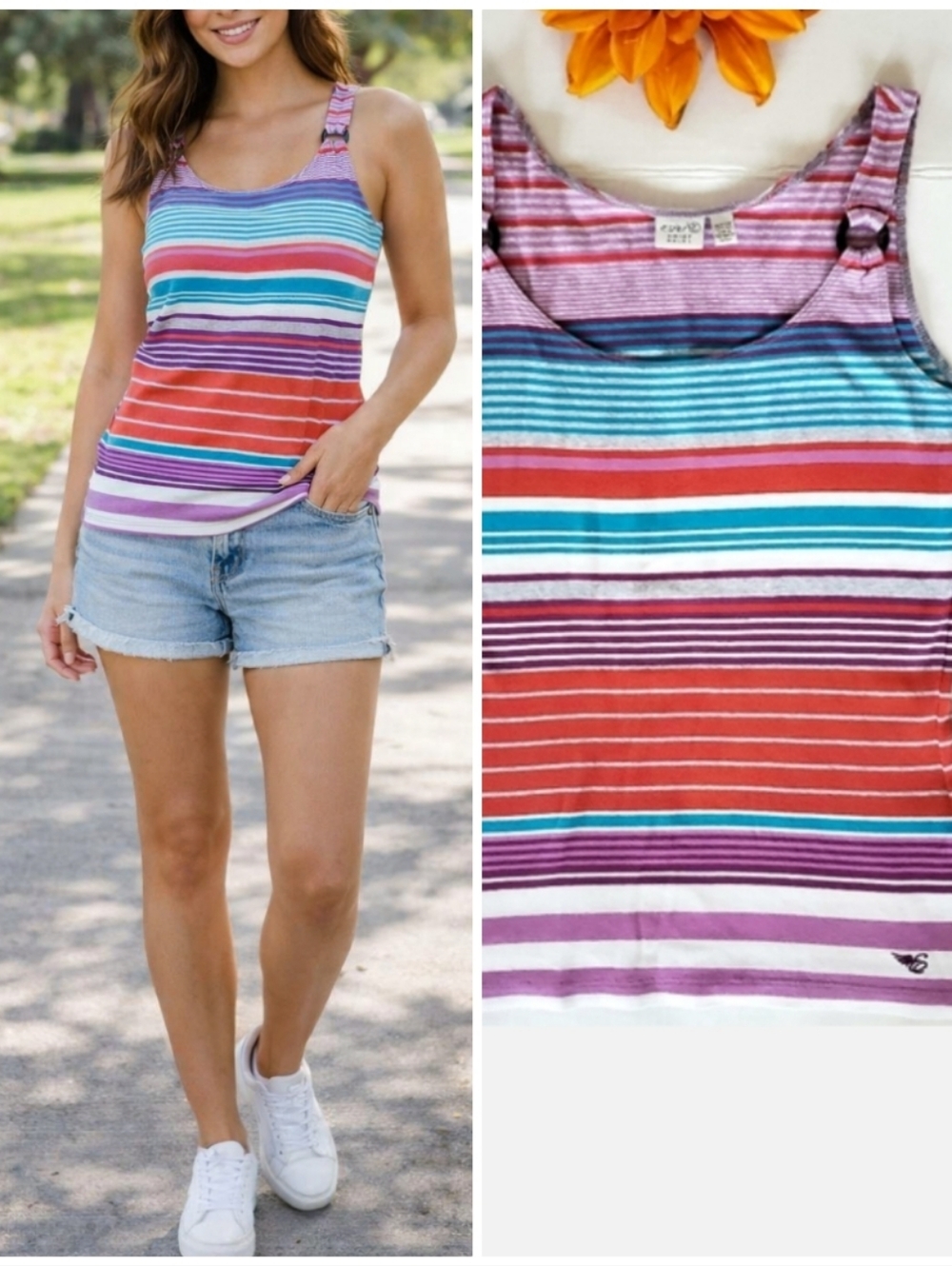 ESPRIT STRIPED TOP TANK 🐠